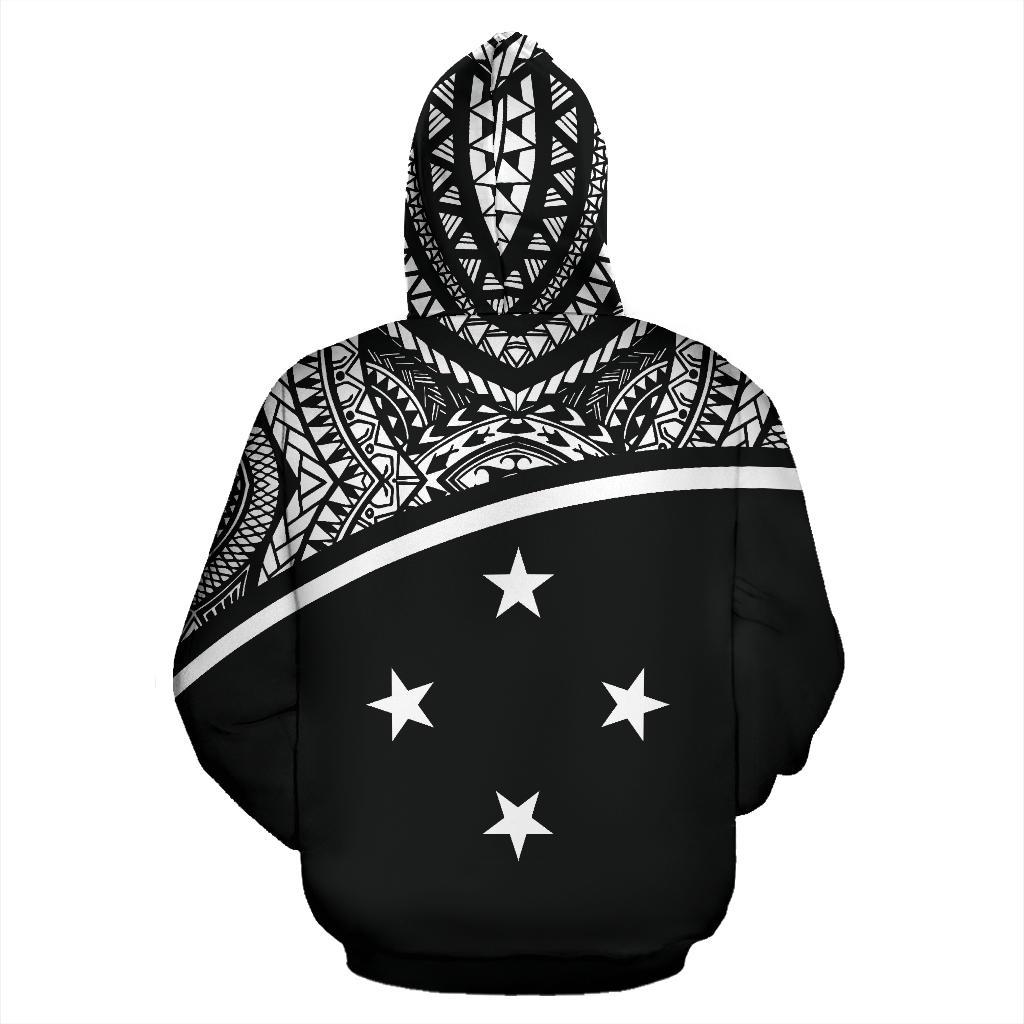 FSM All Over Zip up Hoodie Micronesia Curve Black Style - Polynesian Pride