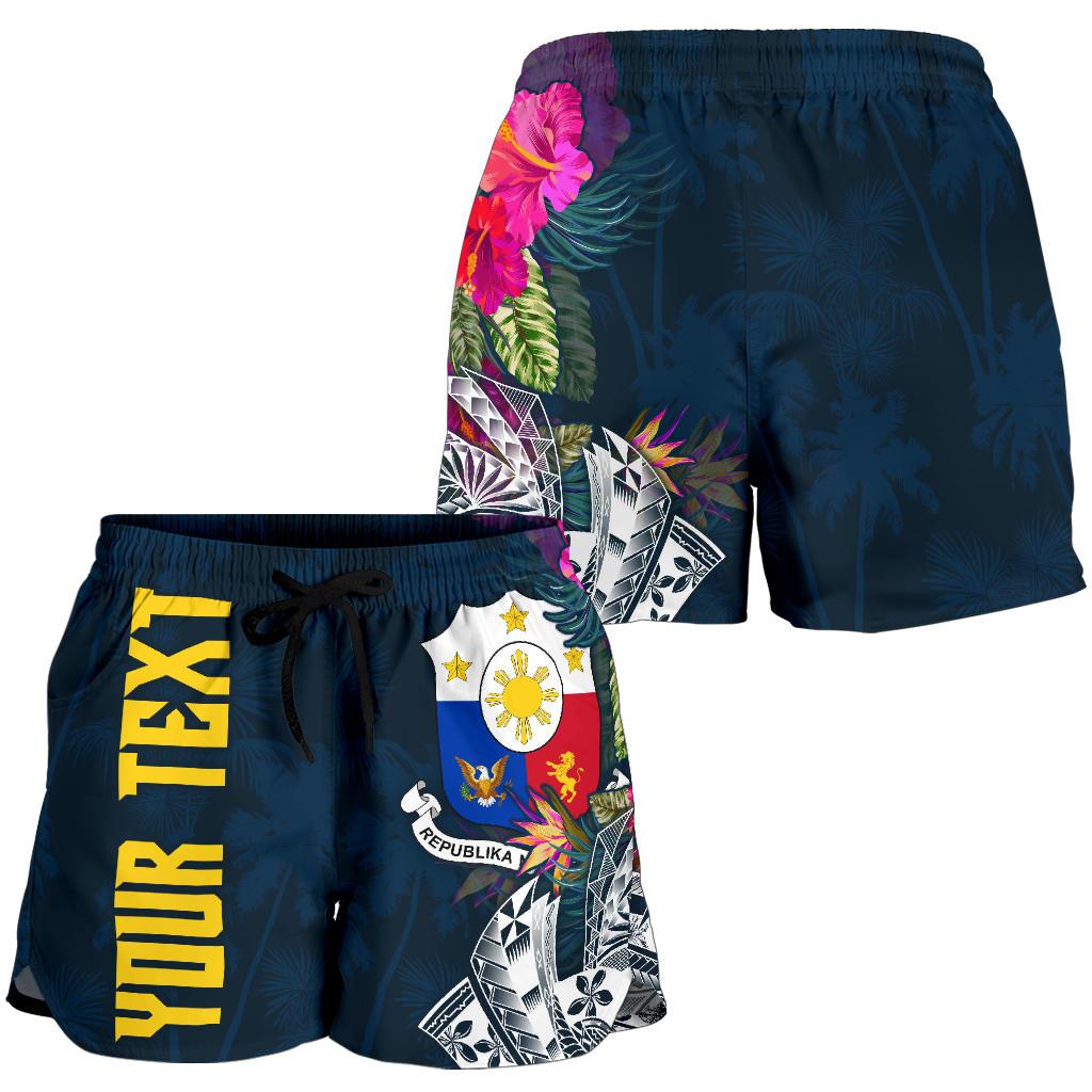 The Philippines Personalised Women's Shorts - Summer Vibes - Polynesian Pride