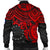 Cook Islands Polynesian Bomber Jacket (Men) - Red Turtle - Polynesian Pride