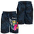 Nauru Polynesian Men's Shorts - Tropical Flower - Polynesian Pride