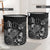 Niue Laundry Basket - Polynesian Turtle Hibiscus Black - Polynesian Pride