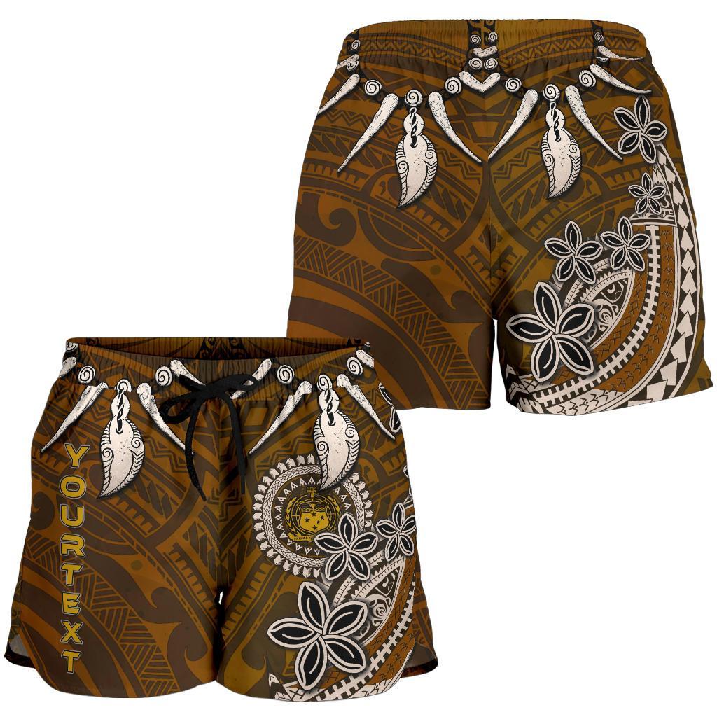 Samoa Custom Personalised All Over Print Women's Shorts - Polynesian Boar Tusk - Polynesian Pride