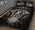 Cook Islands Polynesian Quilt Bed Set Hibiscus Gray - Polynesian Pride