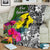 New Caledonia Premium Blanket - Turtle Plumeria Banana Leaf - Polynesian Pride