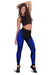 Niue Women Leggings Polynesian Pattern Blue - Polynesian Pride