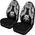 Tuvalu Polynesian Car Seat Covers Pride Seal And Hibiscus Black - Polynesian Pride