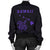 Hawaii Kakau Polynesian Turtle Map Women's Bomber Jacket - Purple - Polynesian Pride