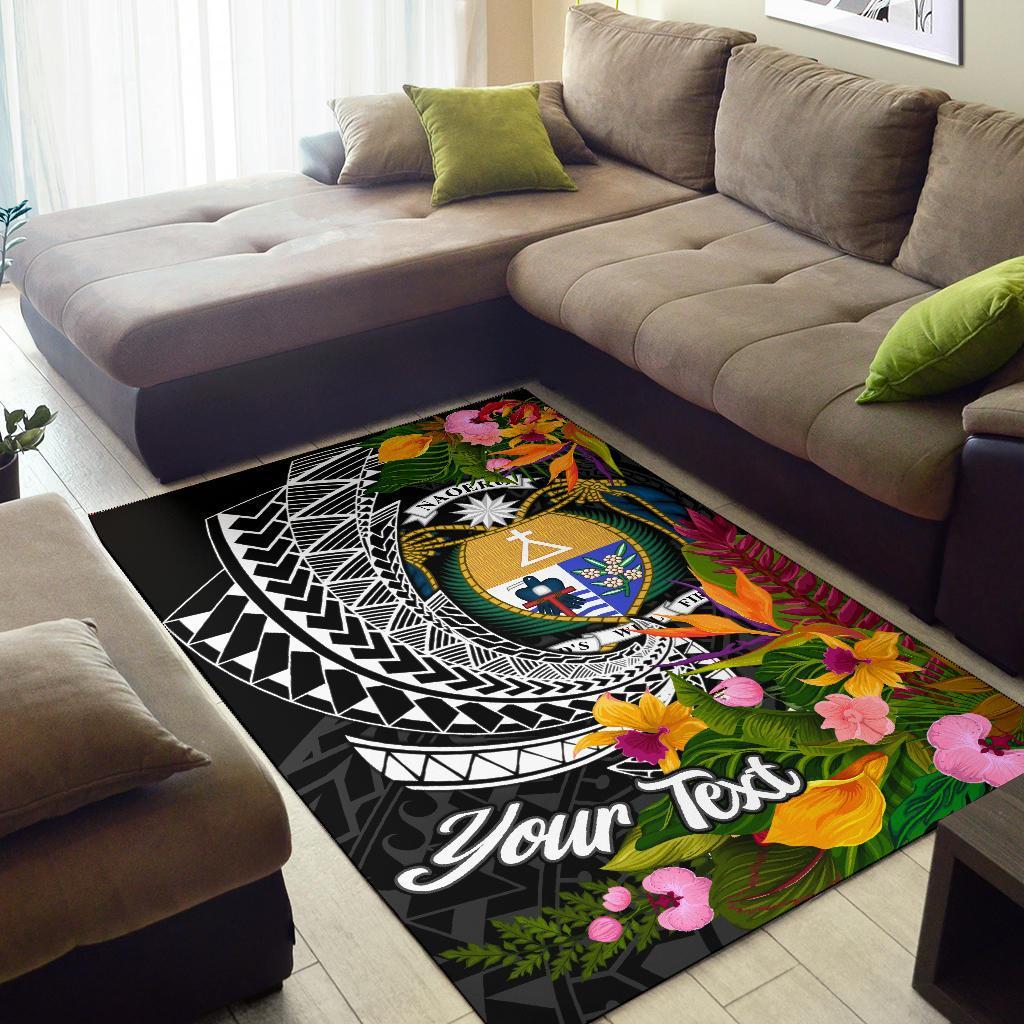 Nauru Area Rug - Custom Personalised Seal Spiral Polynesian Patterns - Polynesian Pride