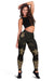 New Caledonia Women's Leggings - Gold Tentacle Turtle Gold - Polynesian Pride