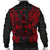 Fiji Polynesian Men's Bomber Jacket Map Red - Polynesian Pride