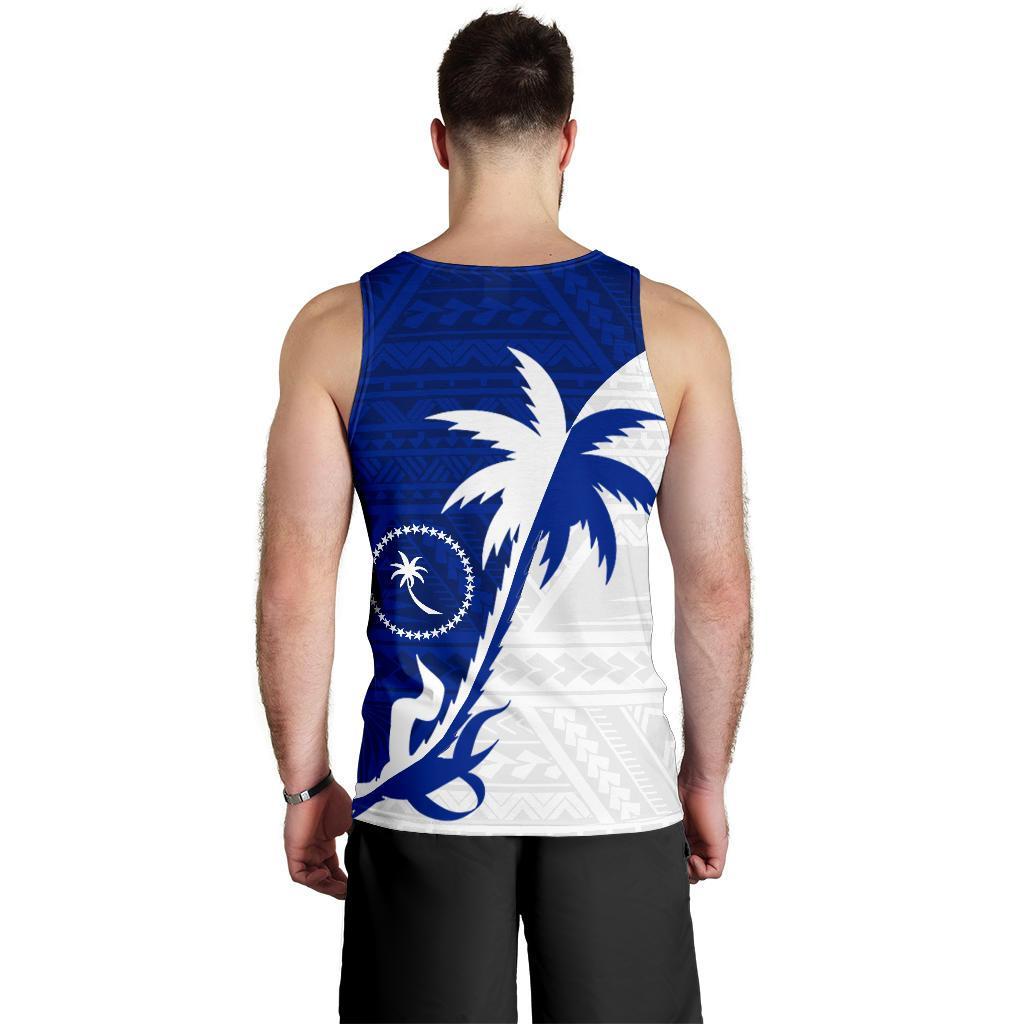 Chuuk Coconut Tree Men's Tank Top K4 - Polynesian Pride