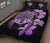 Hawaiian Kanaka Hibiscus Plumeria Mix Polynesian Turtle Quilt Bed Set Violet AH - Polynesian Pride