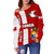 Tonga Rugby Women Off Shoulder Sweater Mate Ma'a - Polynesian Pride