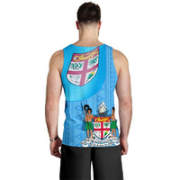 Fiji Polynesian Men's Tank Top - Fiji Flag - Polynesian Pride