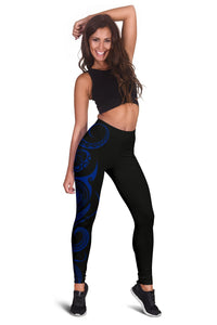 Hawaii Polynesian Leggings - Felicity Style - Blue - Polynesian Pride