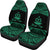 Vanuatu Polynesian Custom Personalised Car Seat Covers - Pride Green Version - Polynesian Pride