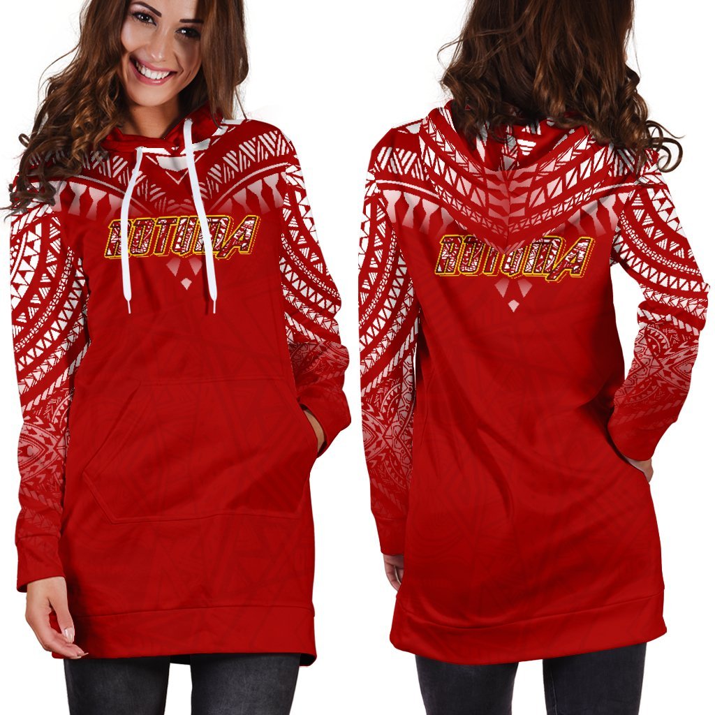Rotuma Women's Hoodie Dress Melanesian Style - Polynesian Pride