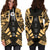 Niue Hoodie Dress - Polynesian Tattoo Gold - Polynesian Pride