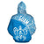 Guam Hoodie Guam Coat of Arm In Turtle Polynesian Tattoo Blue White - Polynesian Pride