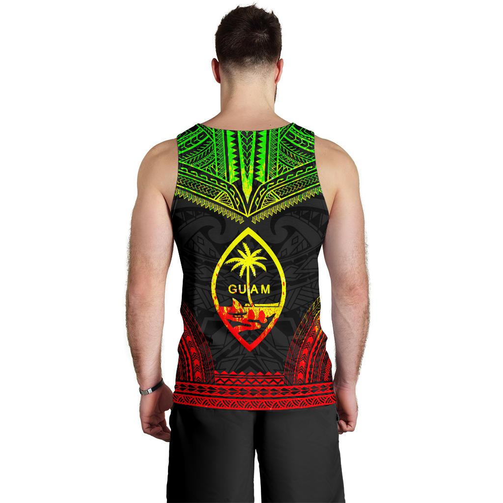Guam Men's Tank Top - Polynesian Chief Reggae Version - Polynesian Pride