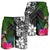 New Caledonia Men Shorts - Turtle Plumeria Banana Leaf - Polynesian Pride