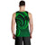 New Zealand Maori Mangopare Men Tank Top Polynesian - Green - Polynesian Pride