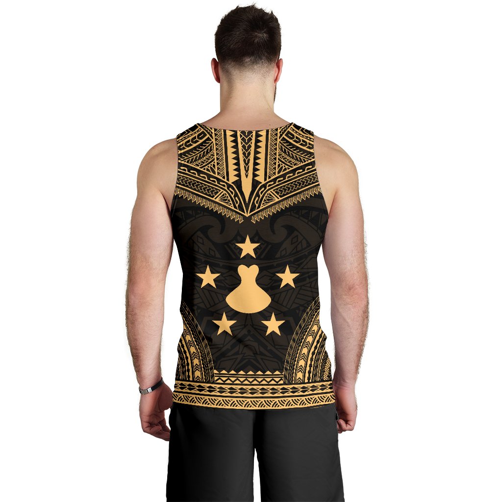 Austral Islands Men's Tank Top - Polynesian Chief Gold Version - Polynesian Pride