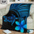 Hawaii Premium Blanket - Hawaii Turtle Plumeria Blue - Polynesian Pride