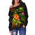 Polynesian Hawaii Personalised Off Shoulder Sweater - Legend of Samoa (Reggae) - Polynesian Pride