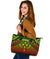 Polynesian Kosrae Leather Tote Bag - Reggae Vintage Polynesian Patterns - Polynesian Pride