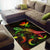 Hawaii Polynesian Area Rugs - Turtle With Blooming Hibiscus Reggae - Polynesian Pride