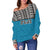 Fiji Women's Off Shoulder Sweater - Polynesian Design - Polynesian Pride