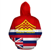 Hawaii Hoodie Flag Mauna Kea - Polynesian Pride