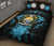 Nauru Polynesian Quilt Bed Set Hibiscus Blue - Polynesian Pride