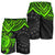 Cook Islands Polynesian Men's Shorts - Green Turtle - Polynesian Pride