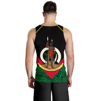 Vanuatu Rugby Men Tank Top Flag Style - Polynesian Pride