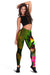 Wallis and Futuna Polynesian Women's Leggings - Hibiscus and Banana Leaves - Polynesian Pride