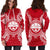 Federated States Of Micronesian Hoodie Dress Map Red White - Polynesian Pride