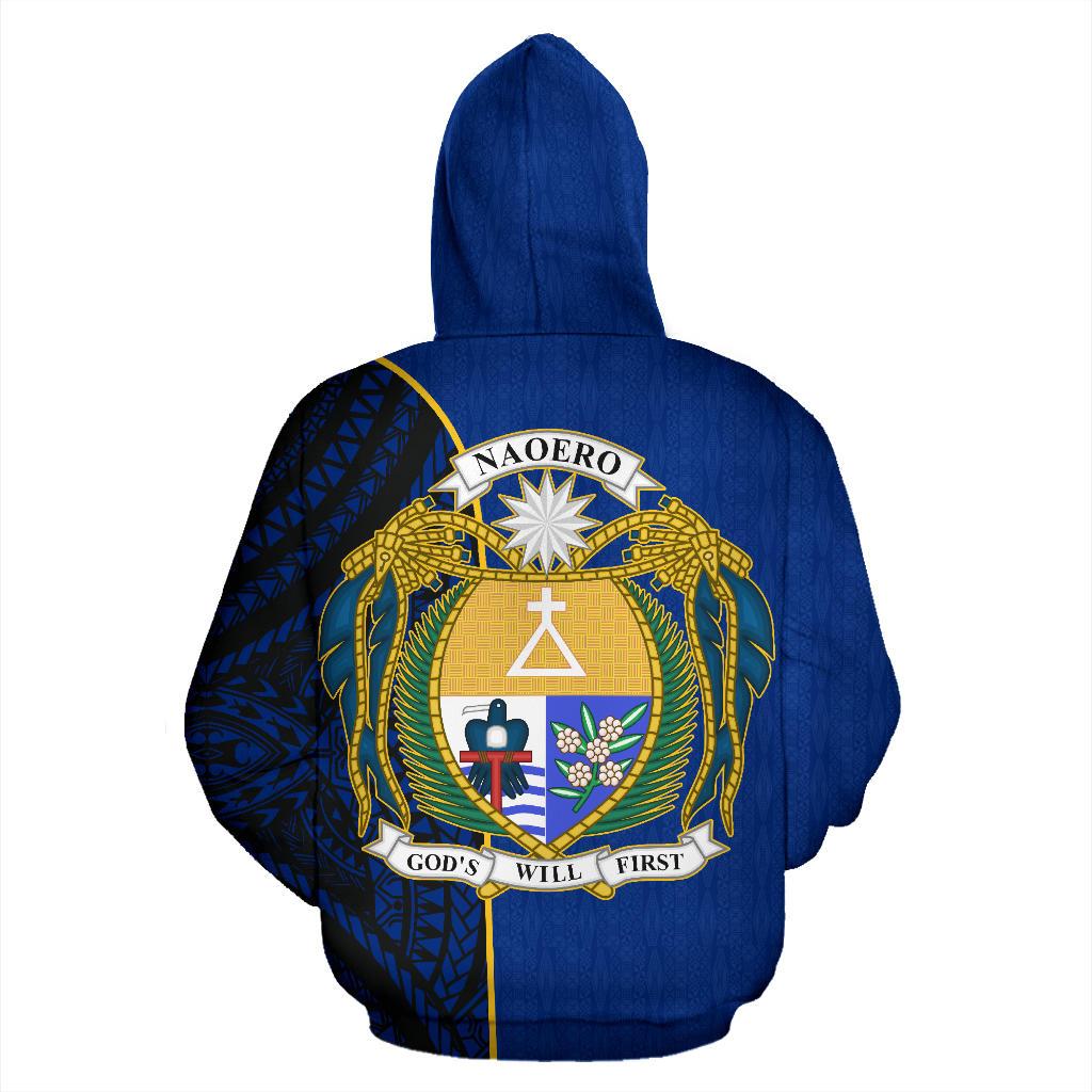 Nauru All Over Zip up Hoodie Micronesian Shoulder Style - Polynesian Pride