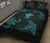 Hawaii Map Kanaka Polynesian Quilt Bed Set Circle Underwater Blue - Polynesian Pride