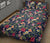 Hawaii Quilt Bed Set Tropical Hibiscus Red And Plumeria White AH - Polynesian Pride