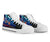 New Caledonia High Top Shoes Blue - Vintage Tribal Mountain - Polynesian Pride