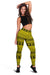 Polynesian Tattoo Tribal Yellow Hawaii Women's Leggings AH - Polynesian Pride