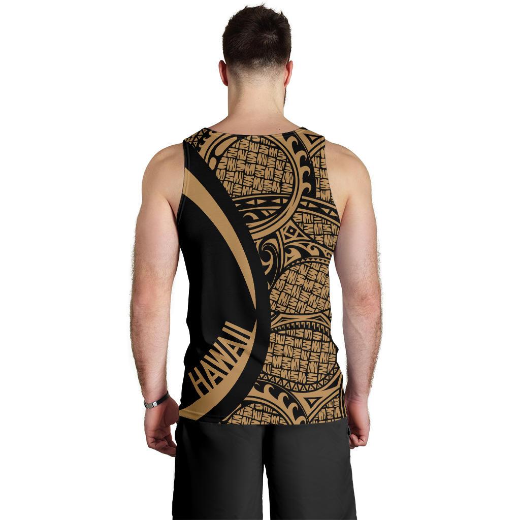 Hawaii Gold Polynesian Men's Tank Top - Circle Style - Polynesian Pride
