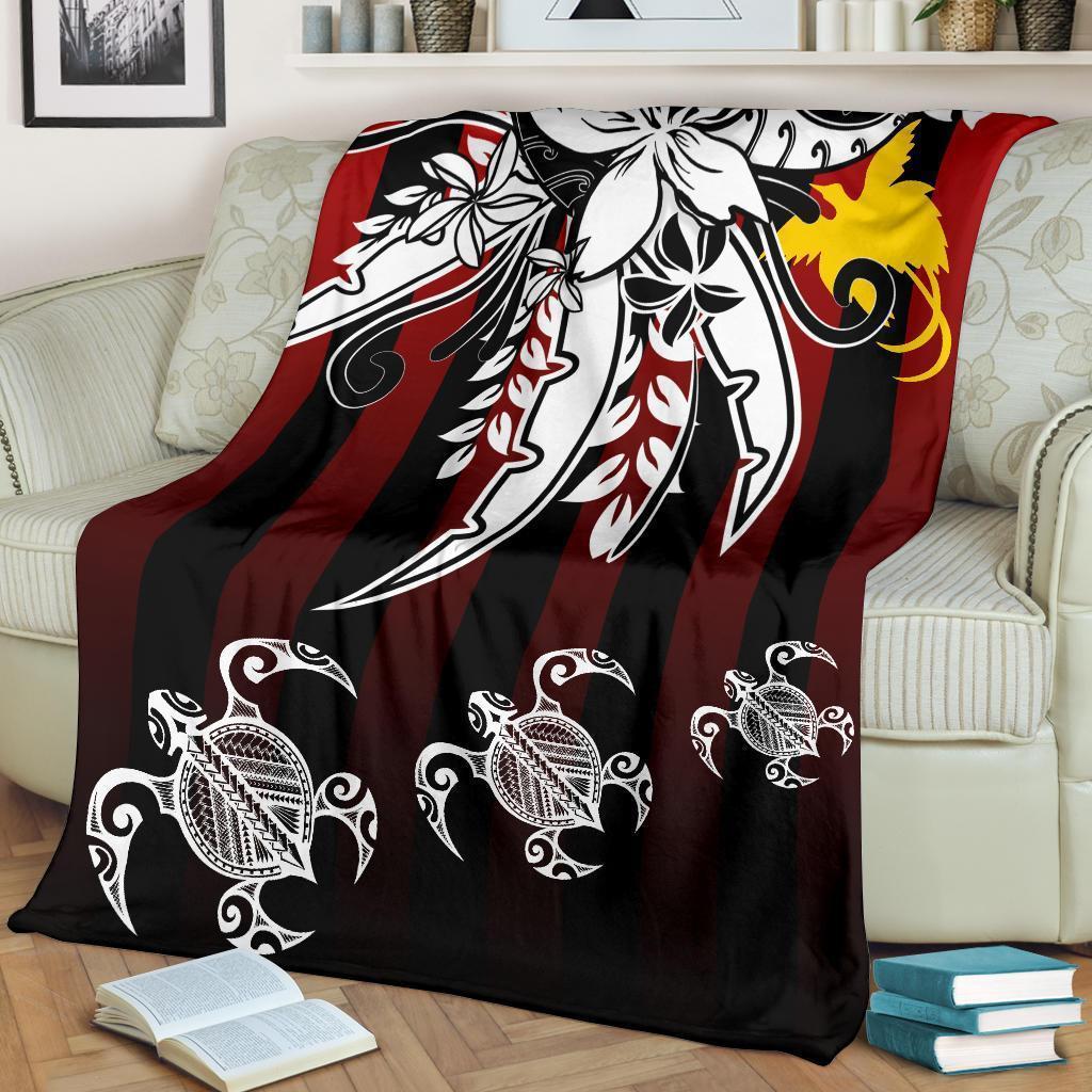 Papua New Guinea Premium Blanket - Vertical Stripes Style - Polynesian Pride