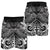 Tahiti Men's Shorts - White Shark Polynesian Tattoo - Polynesian Pride