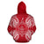 Palau Polynesian ll Over Hoodie Map Red White - Polynesian Pride