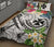 Wallis and Futuna Polynesian Quilt Bed Set - Summer Plumeria (White) - Polynesian Pride