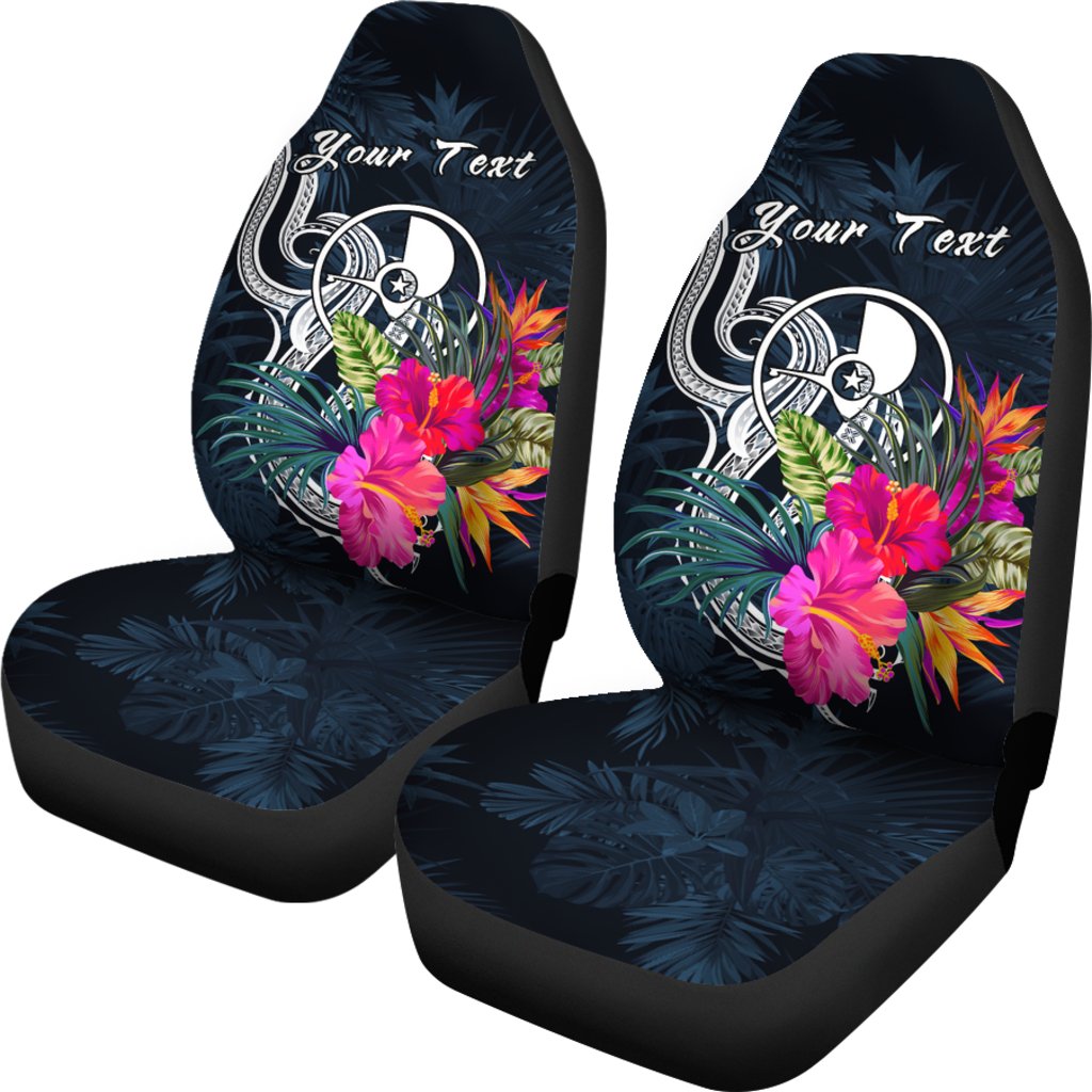 Yap Micronesia Custom Personalised Car Seat Covers - Tropical Flower - Polynesian Pride
