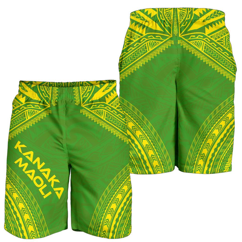Kanaka Maoli Men's Shorts - Polynesian Chief Flag Version - Polynesian Pride